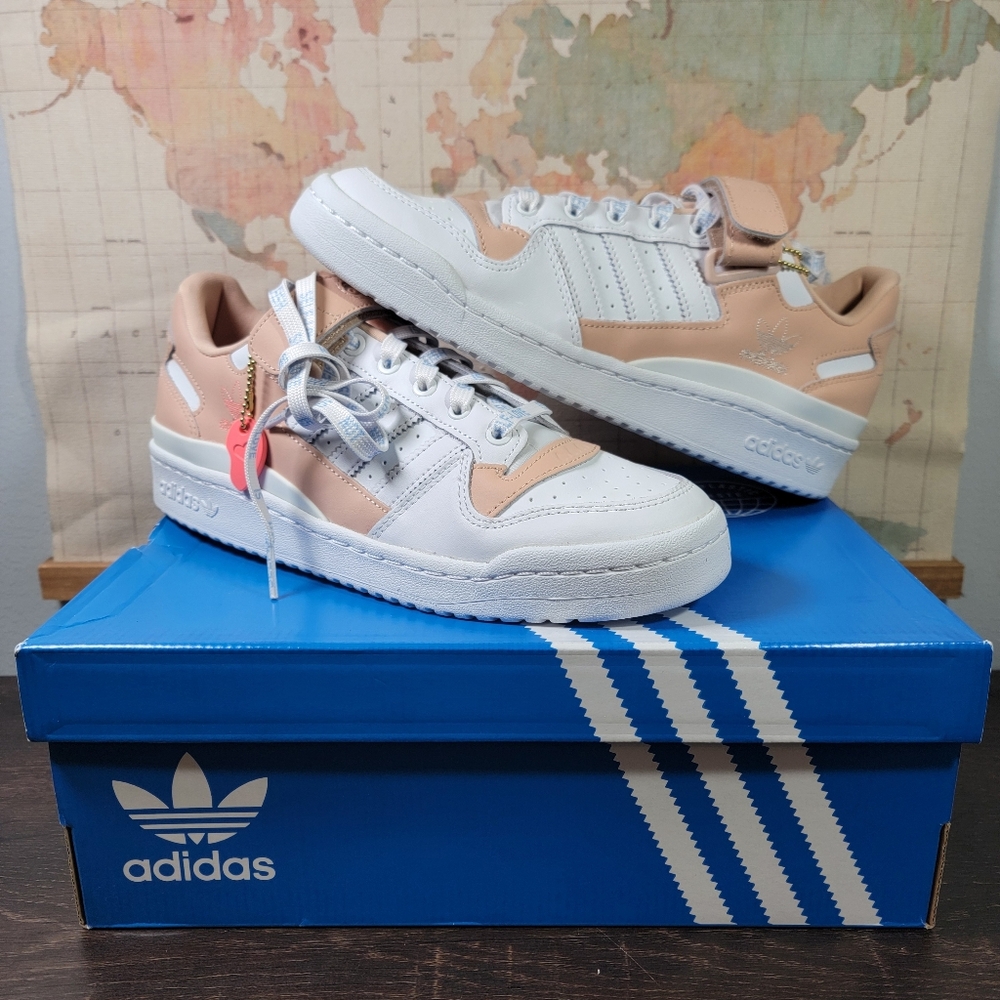 BRAND NEW Adidas Forum Low Halo Blush Cloud White Women's Size 10.0